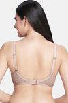 Amante Padded Wired Full Coverage Lace bra - Misty Rose — thumbnail 3